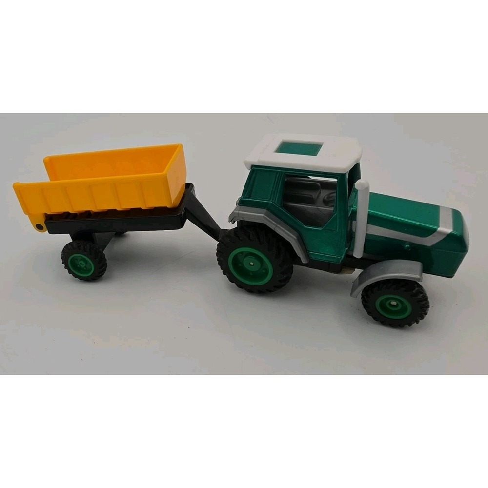 Russ Tractor Car Toy 2.5" High Tractor & Trailer Mint